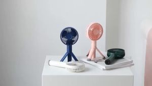 Desktop TripodFan Ultra-Quiet USB Charging HandheldFan Dormitory Student Handheld USB Fan Office Home Portable