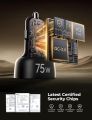 Car Charger USB C Adapter 45W 4-Port USBC Car Charger for iPhone 16 Fast Charging. 