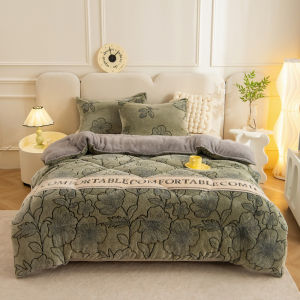 【Super low price】Bohemian Style Thick Warm Winter Blankets for Bed King Queen Size Snowflake Velvet Comforter Floral Pattern Weight Plush Blanket