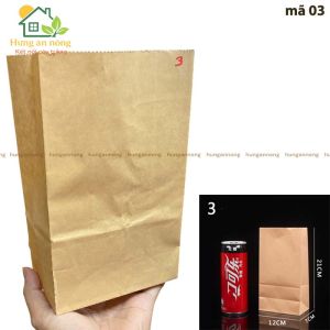 Sét 50 túi giấy xi măng túi kraft đáy phẳng dùng đóng gói hàng hóa trong kinh doanh online túi mù....