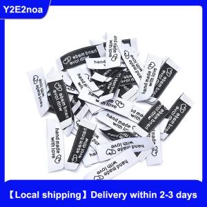 【Local shipping】 50Pcs Handmade Fabric Labels Embroidery Printed Tags DIY Sewing Accessories
