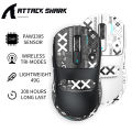 AttackShark X3 PAW3395 เมาส์ไร้สาย เมาส์บลูทูธ 2.4G 3 โหมด wireless mouse. 