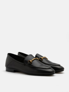 PAZZION 6936-38 Metal Buckle Loafers