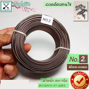 ลวดบอนไซ ลวดสำหรับดัดกิ่งบอนไซ น้ำหนัก 500 กรัม ไม่เป็นสนิม ไม่อมความร้อน ลวดมัดต้นไม้ ลวดมัดกล้วยไม้ ลวดมัดต้นไม้ในสวน