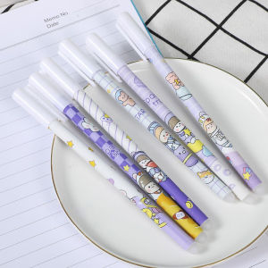 🔥chageey👍 Cartoon Cute Sanrio Signature Pen 0.5mm Black Press Neutral Pen Carbon Pen Kuromi High-value Student Stationery