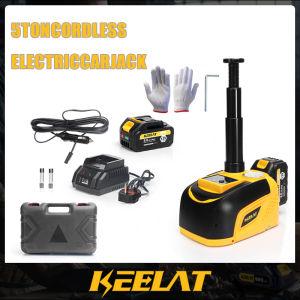 KEELAT KCJ001 5Ton Cordless Electric Car Jack Car Repair Tools Portable Tire Lifting Jack Kit with 1 Battery