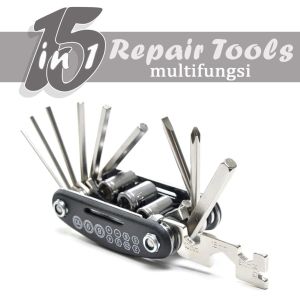 Bike ToolKit Kunci Sepeda Set Kunci Sepeda Tool Kit United 15 In 1