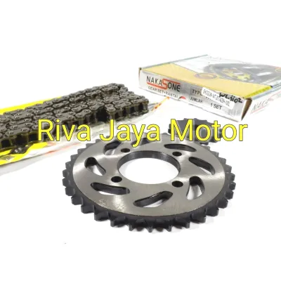 Gear Gir Paket Set + Rantai Shogun 110 Rc 100 110 Nakasone