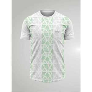 DiCE BASIC SERIES Blummen White Kaos Running Gym Futsal Olahraga Bahan Dryfit Poliester Anti UV