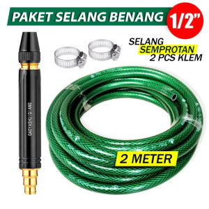 DADIDU Paket Selang Set Alat Cuci Motor Selang Air Serat Benang Semprotan Air Kuningan - Selang Air Selang Taman Serat Benang Semprotan Set