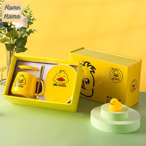 Letter Coffee Cup With Lid Set Milk Cup Ceramic Spoon Light Extravagant Elegant Constant Temperature Cup 55 Degrees