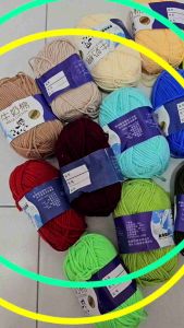 Milk cotton thread medium thick handmade diy knitted scarf cotton slippers wool ball