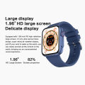 （Mới vào tháng 3 năm 2023） Đồng hồ thông minh G97 1.96 Smart Watch, Đồng hồ thông minh có thời gian chờ cực dài với mặt số có thể chuyển đổi, Theo dõi sức khỏe, 150 chế độ thể thao, Đồng hồ thông minh với Thông báo đẩy thông minh. 