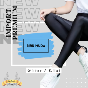 LEGING HIGH WAIST IMPORT KILAT GLITER STRETCH SANGAT ELASTIS DAN BAHAN TEBAL PREMIUM CELANA OLAHRAGA WANITA GYM FITNESS ZUMBA YOGA UKURAN SIZE S M L XL XXL XXXL KECIL SAMPAI JUMBO