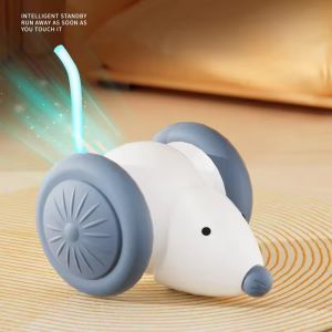 Pet Toys Cat Toy Electric Mouse Car Avoidance Teaser Toy Smart Toy Cat Dog Traning Toy Interactive   猫玩具 老鼠电动