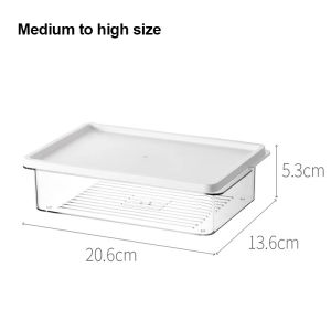 KitchenRefrigerator Freezer Storage Box Fridge Container Food Organizer Preservation Box Sealed Box