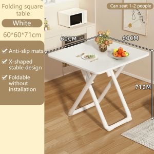 Dining Table Folding Table Nordic Round Table Square Table Coffee Tea Table Balcony Table
