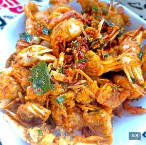 CEMILAN  KEPITING CRAB KRISPI 1KG KERIPIK KRIUKZZ| CRAB PEDAS DAUN JERUK | RAJUNGAN KRISPY | CRAB SEAFOOD