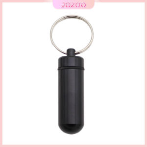 Jozoo Aluminum Keychain Medication Pill Box Portable Mini Travel Pill Boxes Medicine Vitamin Holder case