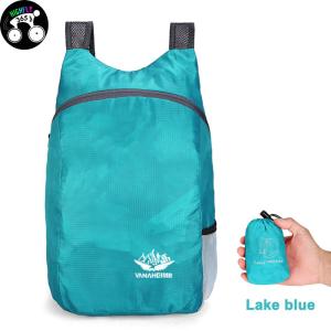 กระเป๋าเป้สะพายหลังน้ำหนักเบาพับได้ระบายอากาศได้ดีกระเป๋าเป้กลางแจ้งไนลอนกันน้ำน้ำหนักเบาสำหรับผู้ชายผู้หญิงไต่เขาเดินป่า