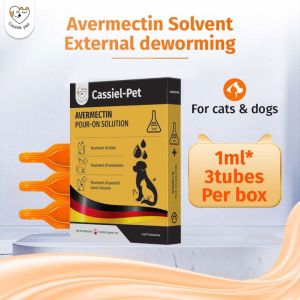 1ml Cassiel Pet Anti Tick Flea Drops Treatment Dog Cat All Stages Adult Kitten Puppy Safe Formula