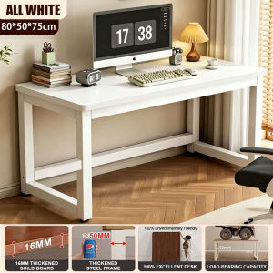 THEATT Desktop Computer Table Home Office Desk Study Table Simple Rectangular Writing Desk For Bedroom