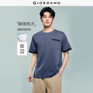 GIORDANO Men T-Shirt Round Neck Short Sleeve T-Shirt Casual Stylish Trendy Elegant Comfortable Fashion Classic 13026222