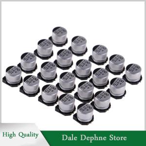 [Dale Dephne] 20 pcs SMD Electrolytic Capacitors พร้อมข้อมูลจำเพาะของ6*5mm 16V 100uF