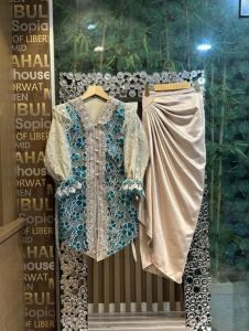 Claudia Set 2in1 ( Atasan + Rok) Bahan Rok Silk + Brukat Dress Pesta Setelan Wanita Baju Kondangan Kekinian