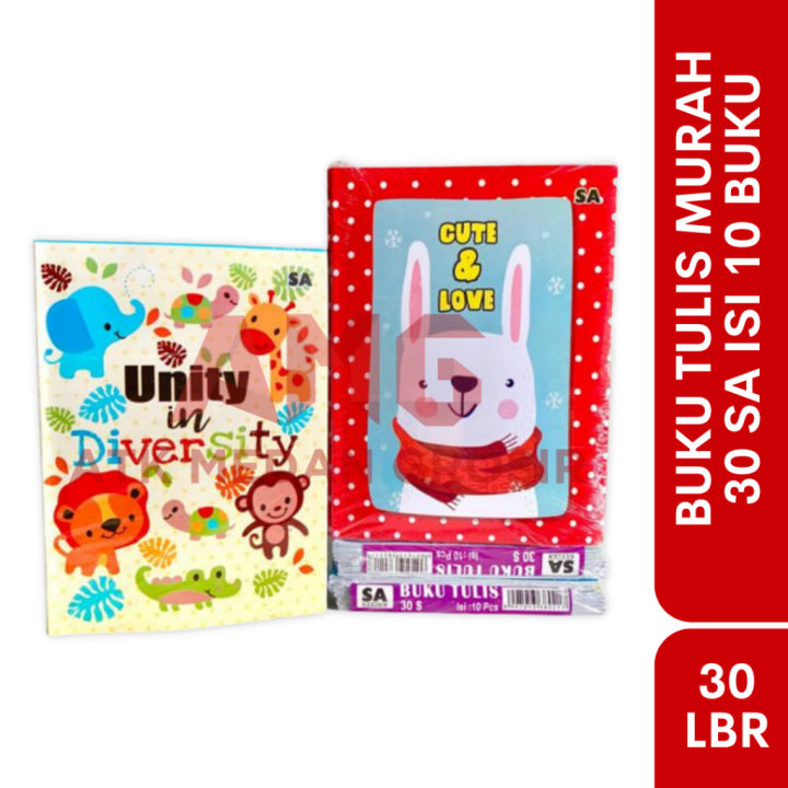 BUKU TULIS 30 LEMBAR 10 BUKU | Lazada Indonesia
