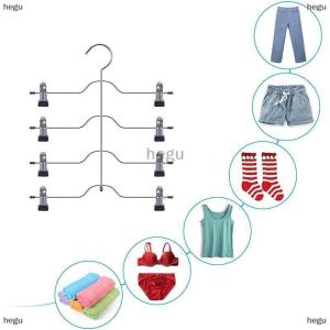 [COD] hegu ชั้นวางกระโปรงโลหะ6ชั้น ชั้นแขวนกางเกงขาสั้นกางเกงกระโปรงประหยัดพื้นที่ไม่ลื่น