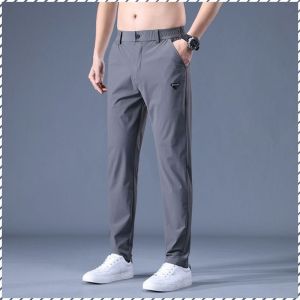 กางเกง การออกกําลังกายและการผ่อนคลาย กางเกงขายาว ยืดขาของคุณ ไม่ใช่เรื่องง่ายที่จะบางลง ไม่จํากัดเอว