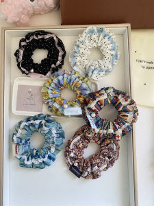 hair accessories handmade hair tie for women fashion painting pony holder scrunchies