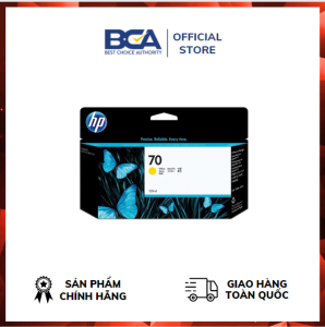 Mực In HP DesignJet 70 Yellow Ink Cartridge (C9454A) 130ml - Hàng chính hãng