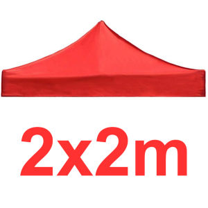 【Dikirim dlm 24jam】 Atap Tenda Lipat 2x2/3x3 Cover Tenda Lipat Bahan Polyester 420D -Biru dan Merah (Hanya Terpal Atap Saja Dan Tidak Termasuk Besi Tenda)