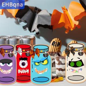 [COD] EHBqna SPORTS 9 18ชุดถุงขนมฟักทองผีฮาโลวีนที่น่ากลัวถุงของขวัญเคล็ดลับหรือรักษาถุงตกแต่งงานปาร์ตี้ของขวัญถุงห่อสินค้าที่โปรดปราน