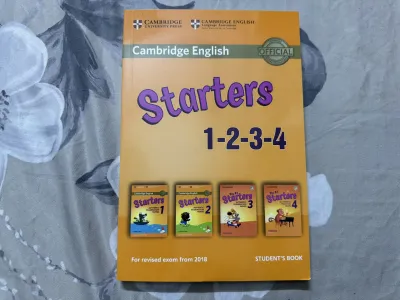 Cambridge: Starters Movers Flyers - in gộp 1234 Khổ đứng - Chữ to - Tặng kèm file nghe (bản đẹp)