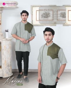 Rauna Sarimbit Keluarga Lebaran 2024 / MASIMO - GREEN / Fashion Muslim Kekinian