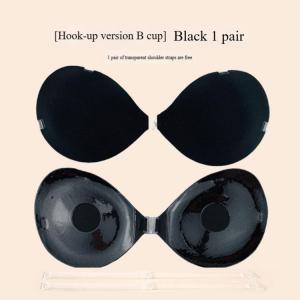 [Thickened Support + Front Buckle with Shoulder Straps]Invisible Bra Pads Special for Summer Off-Shoulder Outfits / Tube Dresses Push-Up & Anti-Droop for Small Busts Invisible Bra for Young Women  Push up Bra Nubra Silicon Bra Invisible Bra Strapless