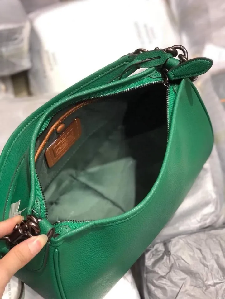 Pine green coach bag hot sale