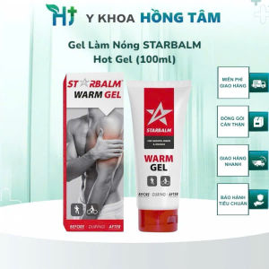 Gel Làm Nóng Cơ STARBALM (100ml) Làm Nóng Nhanh Vùng Cơ Tăng Sức Bền Dẻo Dai Cho Cơ Tiêu Chuẩn Châu Âu