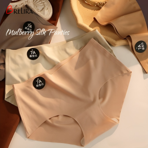 [YWEOKCAU]Ice Silk Seamless Panties Women Mid Waist 7A Antibacterial Panty Lightweight Comfortable Breathable Underwear