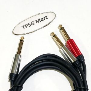 Cáp chia 6 ly từ 1 ra 2 đầu 6 ly Mono dài 1.5m / Cáp âm thanh 6 ly Mono