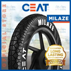 90/100-10 TL CEAT "MILAZE" 90/100 - 10 TL (Tubeless) Motorcycle Tires