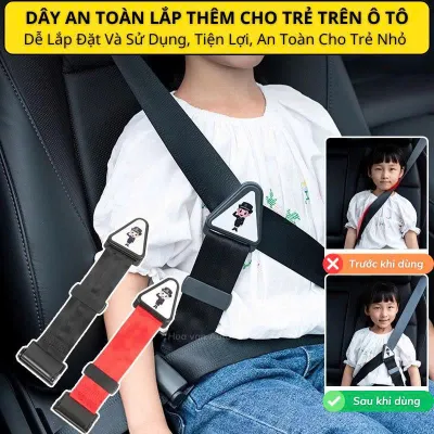 Dây Đai An Toàn Ô tô Lắp Thêm Cho Trẻ Em Dây an toàn seat belt Điều Chỉnh Trên Xe hơi