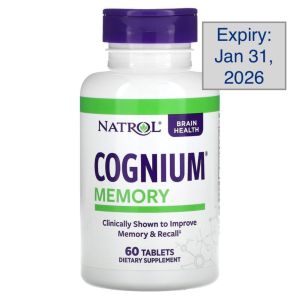 Natrol Cognium Memory (Extra Strength Available) for Brain Health and Memory Support