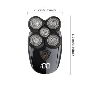 Máy Cạo Râu Cắt Tóc Cạo Trọc Đầu RQ-818 5 Lưỡi Dùng Cho Người Đầu Hói