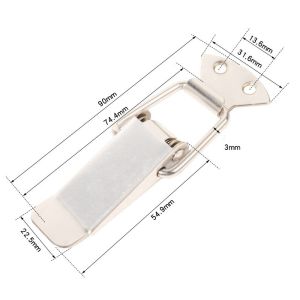 Sét 2 khóa chốt gài mỏ vịt cho hộp kim loại -CTG
