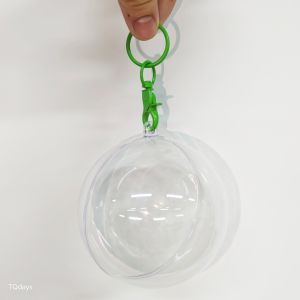 10/14cm เคสใสบอล Crybaby Powerpuff Girl วงกุญแจ ฟรีปอมปอม กันน้ำกันฝุ่น น่ารักมาก