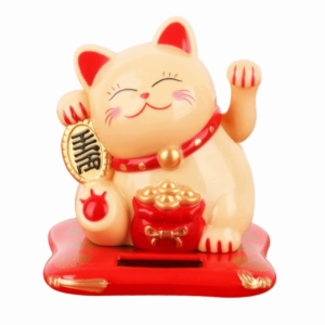 MIIQNUS Mini Mèo Thần Tài May Mắn Trang Trí Sử dụng năng lượng trời Sự giàu có lộng lẫy Đồ trang trí xe hơi Tượng trang trí Phong thủy Đồ trang trí hình mèo vẫy tay dành cho Gia đình Văn phòng